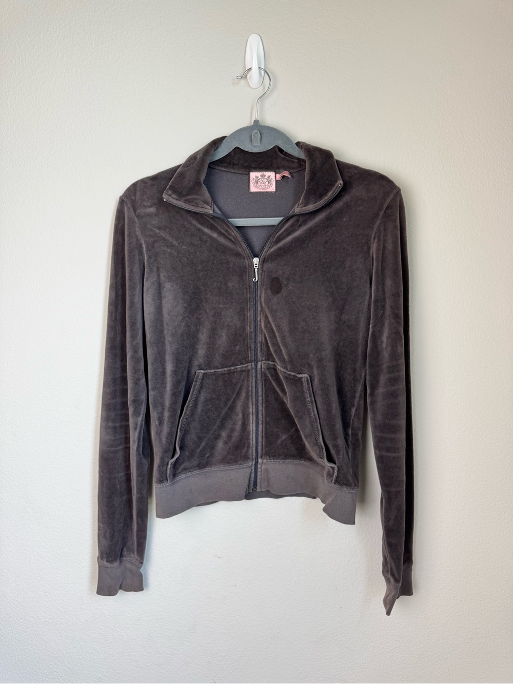 Y2K Juicy Couture Velour Zip-Up Jacket Brown